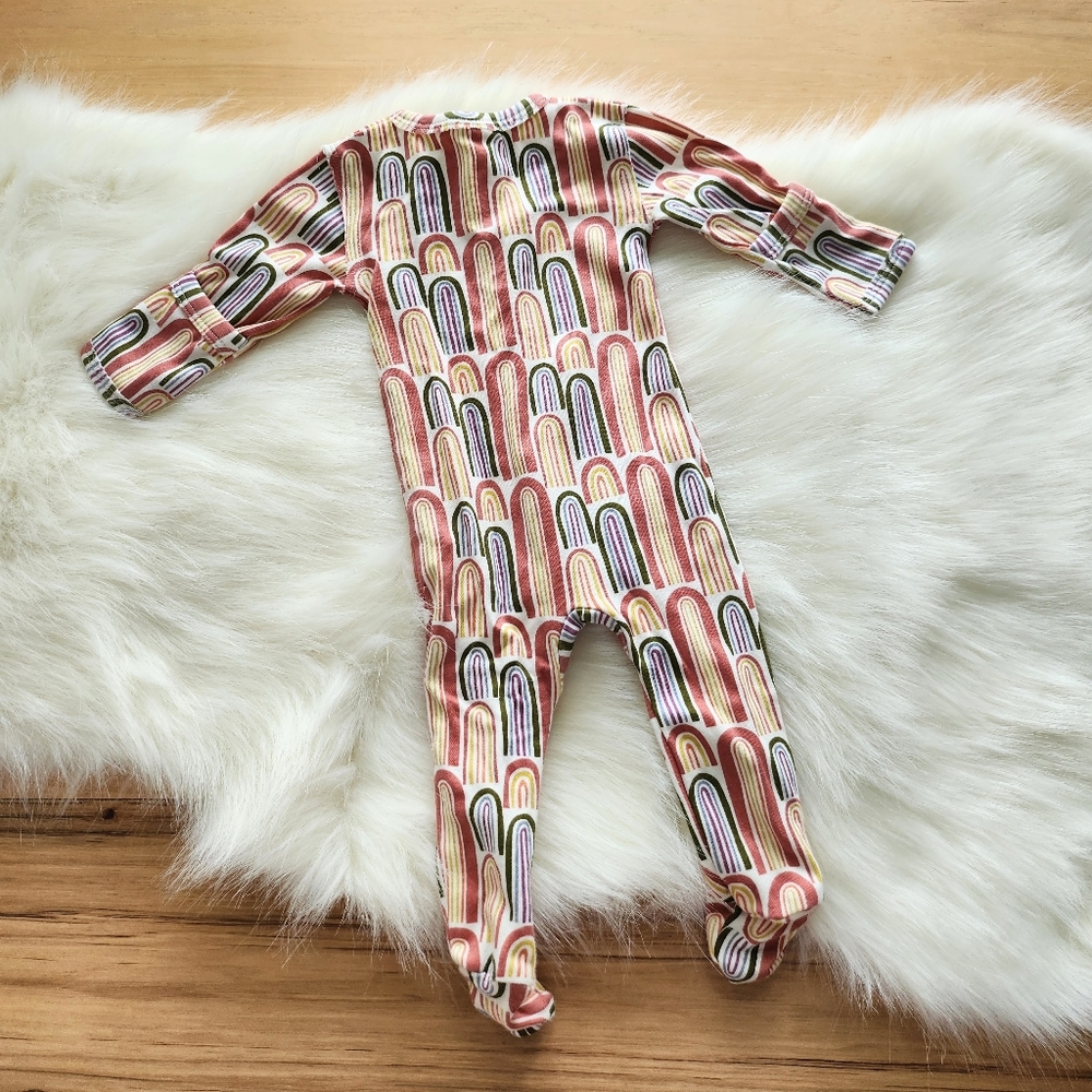 Kate Quinn Rainbow Cotton Footie Pajama - Picture 4 of 4
